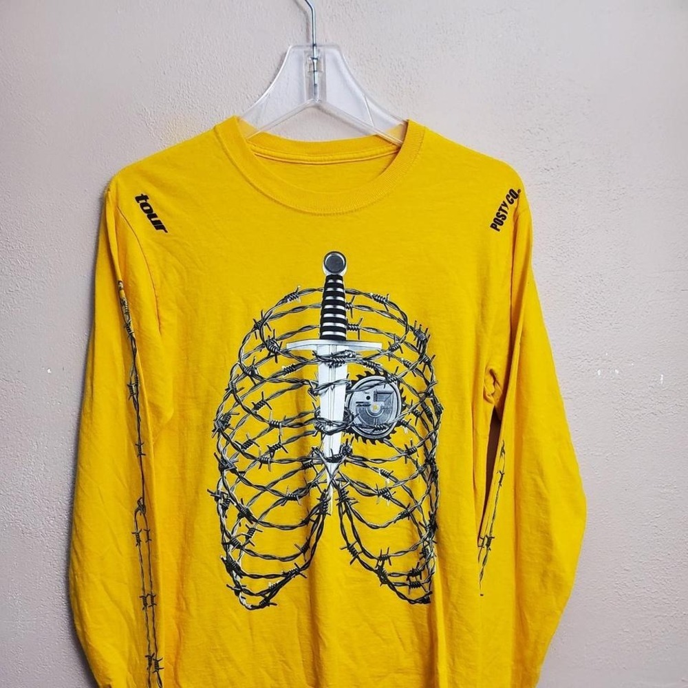 Yellow Post Malone tour long sleeve